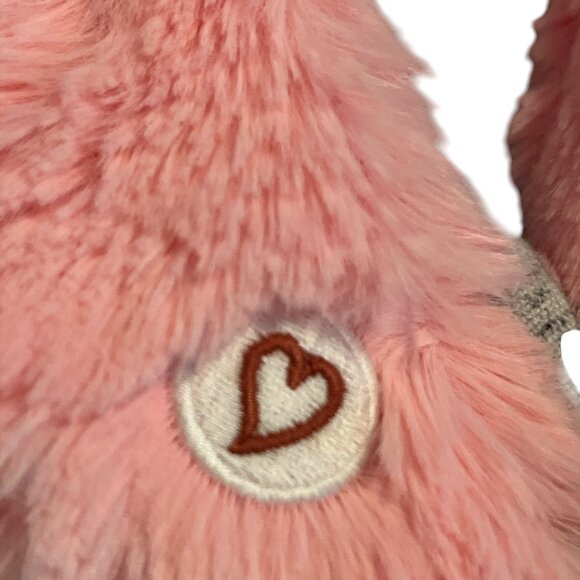 SLUMBERKINS Pink Peony Honey Bear Snuggler Security Blanket Soft Plush - Picture 5 of 9